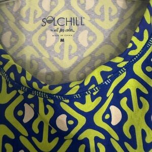 Women's Long Sleeve Tee - Blue and Green